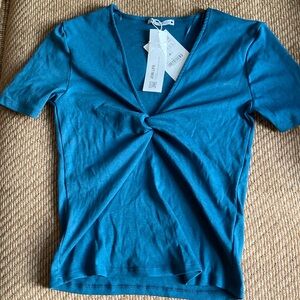 ZARA top. Brand new. Dark teal green.